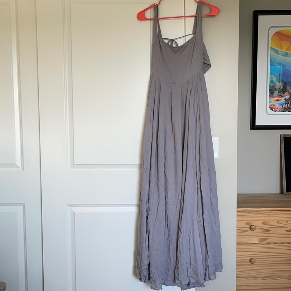 Free people open/tie back dress